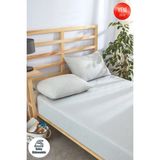 Aztex Tek Kişilik ve Çift Kişilik Çarşaf Takımları Düz Renkli Lastikli Çarşaf - 180x200 - Gri