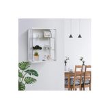AZUCABİN 25*60*h80, Ahşap Camlı Duvar Panosu, Duvar Vitrini , Koleksiyon Vitrini