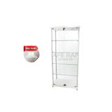 AZUCABİN Kurulu Teslimat, 40*80*175,camlı Dolap, Camlı Vitrin, Koleksiyon Dolabı, Gümüşlük