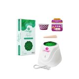 Azulen Soyulabilen Boncuk SİR ağda seti 225g. Boncuk ağda + Sir ağda makinası +Spatula
