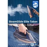 Azur Buharlı Ütü 8000 Serisi, 260G Turbo Şok Buhar, 3000 W-Sıfır Yanık Riski - Lacivert