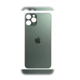 AZUR iPhone 11 Pro Max Arka Kapak Pil Kapağı Cam Ürün YEŞİL RENK+YAPIŞTIRICI