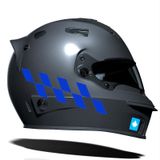 Azur Mavi Damalı Kask Motosiklet Sticker Takımı Çınar Extreme