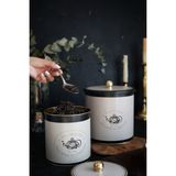 Azura Desenli Metal Saklama Kabı 2'li Set 2.1 Litre 4.1 Litre ERB48V3