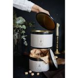 Azura Desenli Metal Saklama Kabı Seti - 2'li Set (1,3 Lt - 2,9 Lt) ERB53V3