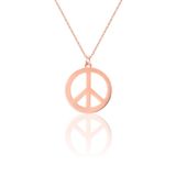 Azuris Silver ALK1359 Kadın Rose Gold 925 Ayar Gümüş Peace Kolye