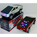 Azurtech 2025 Yeni WS-580 Tesla Cyberpickup Kablosuz Bluetooth Hoparlör Rgb Araba Işıkları Model Araba Dj Hoparlör Dinamik Renkli Ekran Işıkları - Kırmızı