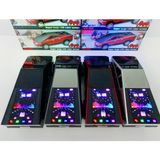 Azurtech 2025 Yeni WS-580 Tesla Cyberpickup Kablosuz Bluetooth Hoparlör Rgb Araba Işıkları Model Araba Dj Hoparlör Dinamik Renkli Ekran Işıkları - Koyu Gri