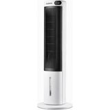 Azurtech 40” Sulu Soğutucu Kule Tipi Fan | 3l Su Tankı, Uzaktan Kumandalı, 3 Hız Kademeli, Sessiz, LED Ekranlı Evaporatif Hava Soğutucu - Beyaz