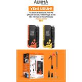 Azurtech A8844 1000A Hava Kompresörü 150 Psı 10.000mAh Powerbank Özellikli Akü Takviye Cihazı