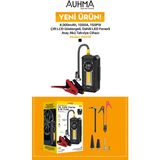 Azurtech A8899 1000A Hava Kompresörü 150 Psı 8000mAh LED Fenerli Akü Takviye Cihazı