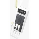 Azurtech Acl PB-20000 Mah Güneş Enerjisiyle Dolan Tüm Cihazlara Uyumlu Powerbank - Beyaz