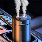 Azurtech Akıllı Araba Hava Spreyi, Aromaterapi Koku Difüzörleri Yağlar Nemlendirici, Ultrasonik Atomizer, Ayarlanabilir Konsantrasyon, Otomatik Açma/kapama, Dahili Pil - Siyah
