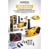 Azurtech Auhma 5 Ton Elektrikli Kriko Seti 4’ü 1 Arada – Bijon Sökme, Lastik Şişirme, LED Fenerli Araç Tamir Kiti - çok renkli