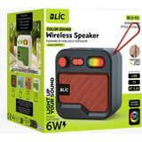 Azurtech Blıc Bls-93 Bluetooth Hoparlör 6W Rgb LED Işıklı Taşınabilir Kablosuz Speaker Usb/tf Destekli 1200 Mah - Turuncu