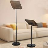Azurtech Çok Amaçlı Kitap Okuma Standı 55CM Yükseklik – Laptop Tutucu, Nota Sehpası, Projeksiyon ve Sunum Standı, Katlanabilir - Siyah