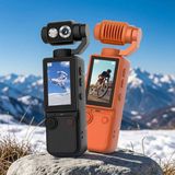 Azurtech El Tipi 4K Aksiyon Kamerası – Vlog Çekimi Için, Öğrencilere Uygun, Taşınabilir, Yüksek Görüntü Kalitesi, Outdoor Kullanım, Şık ve Hafif Tasarım” - Turuncu