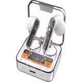 Azurtech FB015 Transparan Enc Ipx4 Su Geçirmez Bt 5.4 Wireless Earbuds - Kulakiçi Bluetooth Kulaklık - Beyaz
