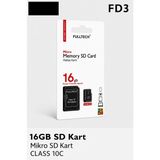 Azurtech Fulltech Micro Sd Hafıza Kartı Class 10 Yüksek Hızlı Mikro Sd Kart Adaptörlü - 16GB