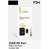 Azurtech Fulltech Micro Sd Hafıza Kartı Class 10 Yüksek Hızlı Mikro Sd Kart Adaptörlü - 32GB