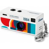 Azurtech G6 Thumb Camera Mini Anahtarlık Kamera Kayıtlı Retro Tasarım Taşınabilir Mini Dijital Kamera - Beyaz