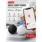 Azurtech Ht-02 Akıllı Takip Cihazı Apple Find My Android Uyumlu Bluetooth Mıknatıslı Gps Anahtarlık Takip Etiketi - Siyah