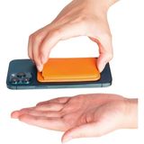 Azurtech Iphone 17 ve Tüm Modelerine Uyumlu Magsafe Özellikli Cardsafe Kahve Renk Deri Cüzdan Kartlık - Sarı