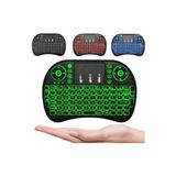 Azurtech Işıklı Kablosuz Mini Klavye Tv Televizyon Ps3 Dokunmatik Mouse Ps3 - Siyah
