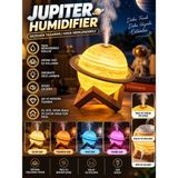 Azurtech Jupiter Humidifier Gezegen Tasarımlı Hava Nemlendirici Aroma Difüzör Gece Lambası - Çok Renkli