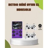 Azurtech M18PRO El Retro Arcade Oyun Konsolu Rocker Wi-Fi Tv Konsolu - Mor