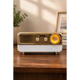 Azurtech MD-1314BT Gri Nostaljik Radyo - Bluetooth 5.4, Girişli, Şarjlı Retro Görünümlü Hi-Fi Hoparlör - Gold