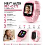 Azurtech Milky Watch Pro 4g Gps Çocuk Akıllı Saat | Görüntülü Arama | Gps Takip | IP67 - Pembe