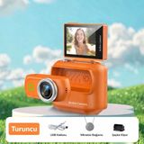 Azurtech Mini 4K Aksiyon Kamera | Manyetik Klipsli, Wifi Destekli, Döner Ekranlı Spor Kamerası (G18) - Turuncu