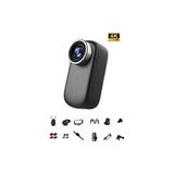 Azurtech Mini 4K Ultra Hd Wi-Fi Aksiyon Kamerası | IP65 Su Dayanıklı | Geniş Açı - Yedek Başlıklar - Siyah