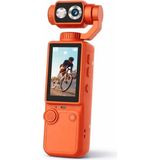 Azurtech Q8 Vlog Kamera – 32GB Hafıza Kartlı, Manuel Döner Lens, Stereo Ses, Mini Profesyonel Çekim - Turuncu
