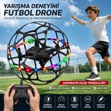 Azurtech R34 Futbol Topu Drone – LED Işıklı, Uzaktan Kumandalı, 360° Takla Atabilen, Şarjlı Mini Quadcopter - Çok Renkli