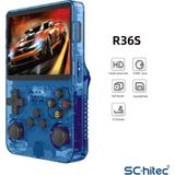 Azurtech R36S 3.5 Inç Otg Çıkışlı Taşınabilir Retro Oyun Konsolu 15000+ Oyunlu El Atari - mavi
