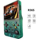 Azurtech R36S 3.5 Inç Otg Çıkışlı Taşınabilir Retro Oyun Konsolu 15000+ Oyunlu El Atari - yeşil