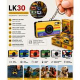 Azurtech Retro Mini Dijital Fotoğraf Makinesi Anahtarlık | 20MP Fotoğraf, 1080P Full Hd Video, USB Şarjlı, 128GB Hafıza Kartı De - Yeşil