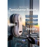 Azurtech Robot Pencere Temizleme Makinesi, 2800PA Akıllı Cam Temizleme Robotu, Uzaktan Kumandalı - Beyaz