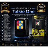 Azurtech Talkie One Aı Dokunmatik Ekranlı Kablosuz Kulaklık – Akıllı Şarj Kutulu Bluetooth 5.4 Tws - Siyah