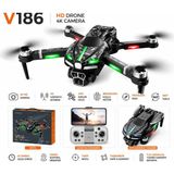 Azurtech V186 4K Hd Kamera Gps Drone | 5g Wifi Fpv | Brushless Motor | Katlanabilir Profesyonel Drone - Siyah