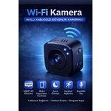 Azurtech Wifi Mini Güvenlik Kamerası 1080P Hd | Gece Görüş | Hareket Algılama | Çift Yönlü Ses | Kablosuz Akıllı Kamera - Siyah