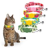 azuza 4 Paket Kedi Yavru Kedi Tasması Zilli Ayrılma Hızlı Çıkarma Güvenli Toka Ayarlanabilir Kedi Yavru Kedi Tasması