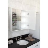 AZZURİ Azzuri Furniture Lavabo Üstü Aynalı 2 Kapaklı Banyo Dolabı