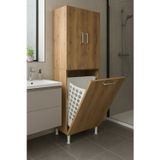 Azzuri Furniture Home Çok Amaçlı Kirli Çamaşır Sepetli Banyo-Mutfak-Erzak Dolabı Atlantik Çam
