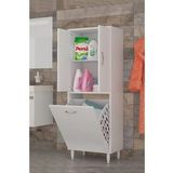 AZZURİ Home Infinity Kirli Çamaşır Sepetli Banyo Kiler Oyuncak Çok Amaçlı Dolap Azr-1010
