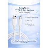 B-031 TYPE-C Şarj Kablosu – BabyForce Burun Aspiratörü ile Uyumlu Şarj Kablosu