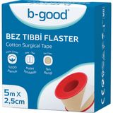 B-Good Bez Tıbbi Flaster 5mx2.5cm Kolay Yırtılabilir Çinko Oksit Yapıştırıcı Pamuk