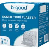 B-Good Esnek Tıbbi Flaster 5m x 5 cm Nefes Alabilir ve Hipolalerjenik Özellikte